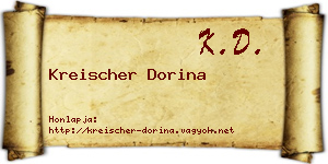 Kreischer Dorina névjegykártya